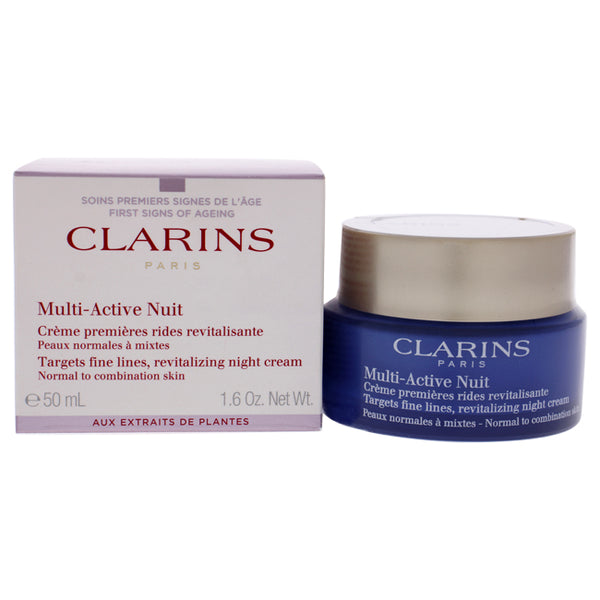 Clarins Multi-Active Night Cream - Normal to Combination Skin by Clarins for Women - 1.6 oz Cream
