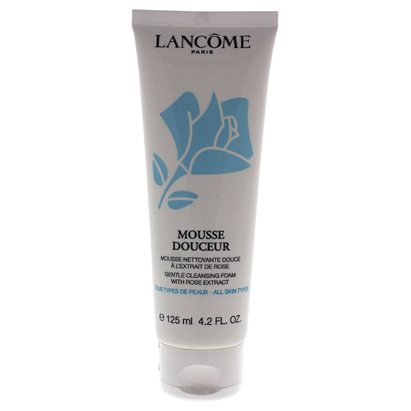 Lancome Mousse Douceur Gentle Cleansing Foam With Rose Extract by Lancome for Women - 4.2 oz Cleanser