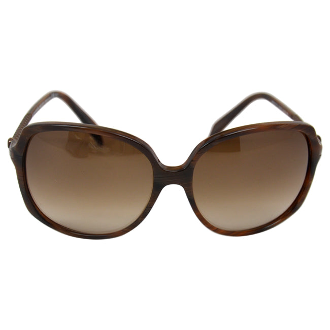 Alexander McQueen Alexander McQueen 4171/S 0O1X Horn Walnut Brown by Alexander McQueen for Women - 61-16-135 mm Sunglasses