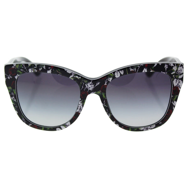 Dolce & Gabbana Dolce and Gabbana DG 4270 3019/8G - Top Print Rose/Black/Grey Gradient by Dolce and Gabbana for Women - 55-19-140 mm Sunglasses