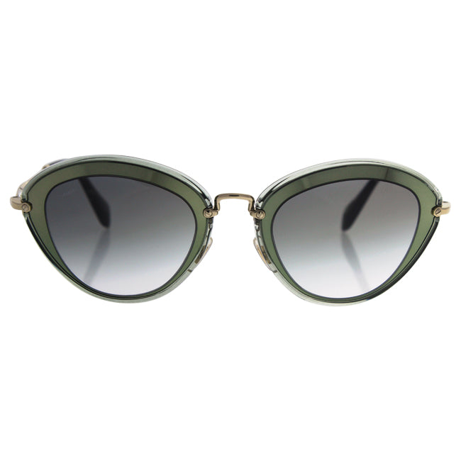 Miu Miu Miu Miu MU 51R UFC-1E0 -Transparent Green/Grey Gradient by Miu Miu for Women - 52-26-140 mm Sunglasses