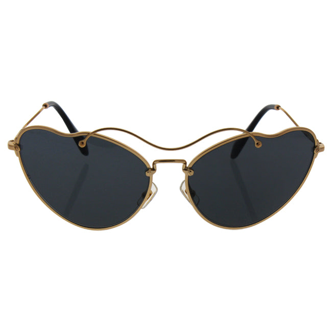 Miu Miu Miu Miu MU 55R 7OE1A1 - Gold/Grey by Miu Miu for Women - 65-18-135 mm Sunglasses