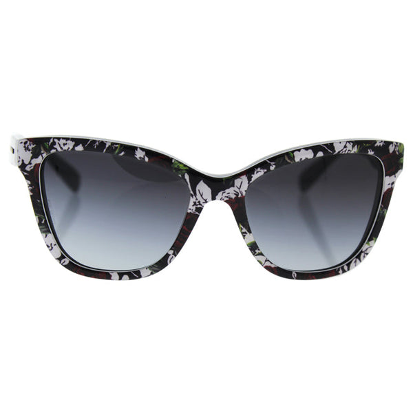 Dolce and Gabbana Dolce and Gabbana DG 4237 3019/8G - Top Print Rose-Black/Grey Gradient by Dolce and Gabbana for Women - 47-15-130 mm Sunglasses