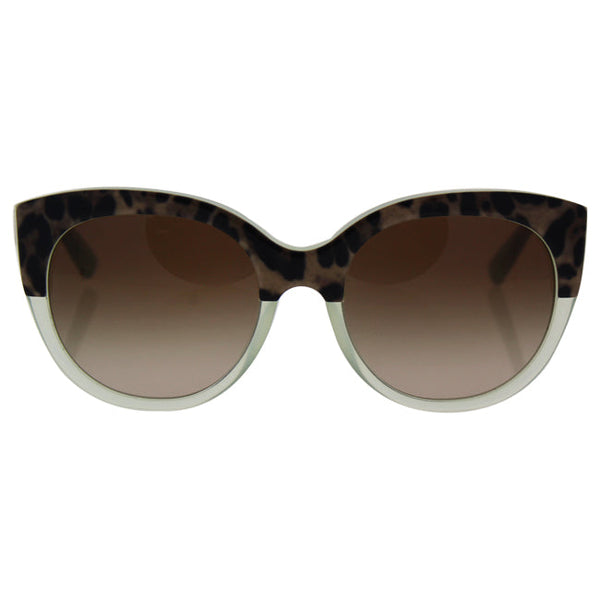 Dolce and Gabbana Dolce and Gabbana DG 4259 2950/13 - Top Animalier On Lime/ Brown Gradient by Dolce and Gabbana for Women - 54-20-140 mm Sunglasses
