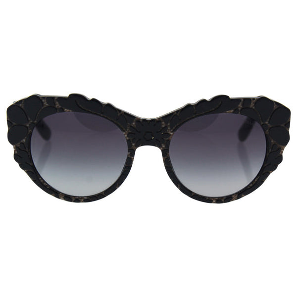 Dolce and Gabbana Dolce and Gabbana DG 4267 2998/8G - Top Black texture Tissue/Grey Gradient by Dolce and Gabbana for Women - 53-20-140 mm Sunglasses