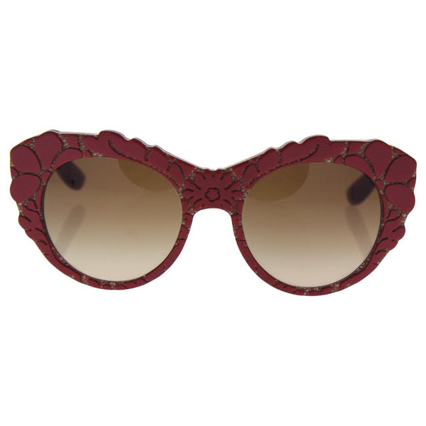 Dolce and Gabbana Dolce and Gabbana DG 4267 2999/13 - Top Red/texture Tissue/ Brown Gradient by Dolce and Gabbana for Women - 53-20-140 mm Sunglasses