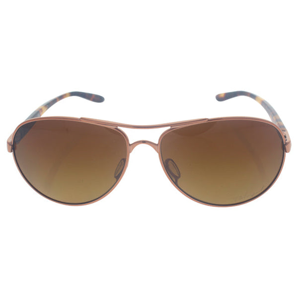 Oakley Oakley Feedback OO4079-14 - Rose Gold/Brown Gradient Polarized by Oakley for Women - 59-13-135 mm Sunglasses