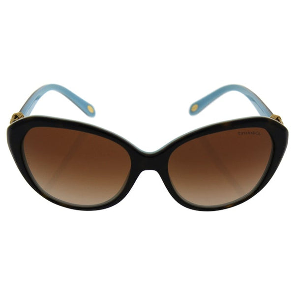 Tiffany and Co. Tiffany TF 4098 8134/3B - Havana/Blue Brown Gradient by Tiffany and Co. for Women - 56-16-135 mm Sunglasses
