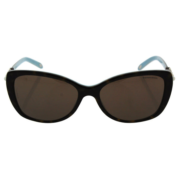 Tiffany and Co. Tiffany TF 4103-HB 8134/3G - Havana-Blue/Brown by Tiffany and Co. for Women - 56-16-140 mm Sunglasses