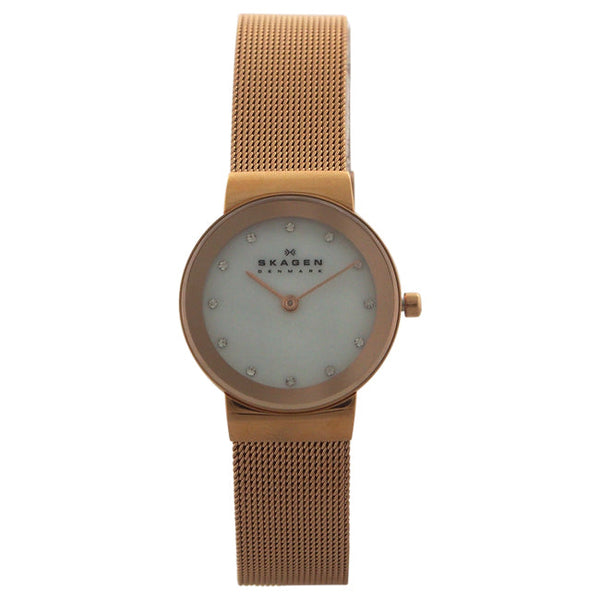 Skagen 358SRRD Rose Gold Ion Plated Stainless Steel Mesh Bracelet Watch by Skagen for Women - 1 Pc Watch