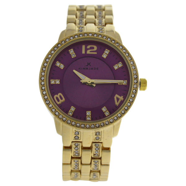 Kim & Jade 2031L-2P Gold Stainless Steel Bracelet Watch by Kim & Jade for Women - 1 Pc Watch