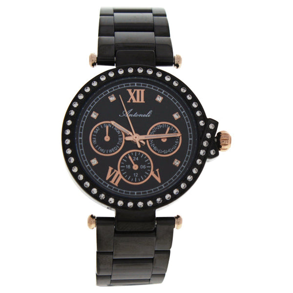 Antoneli AL0519-14 Black Stainless Steel Bracelet Watch by Antoneli for Women - 1 Pc Watch