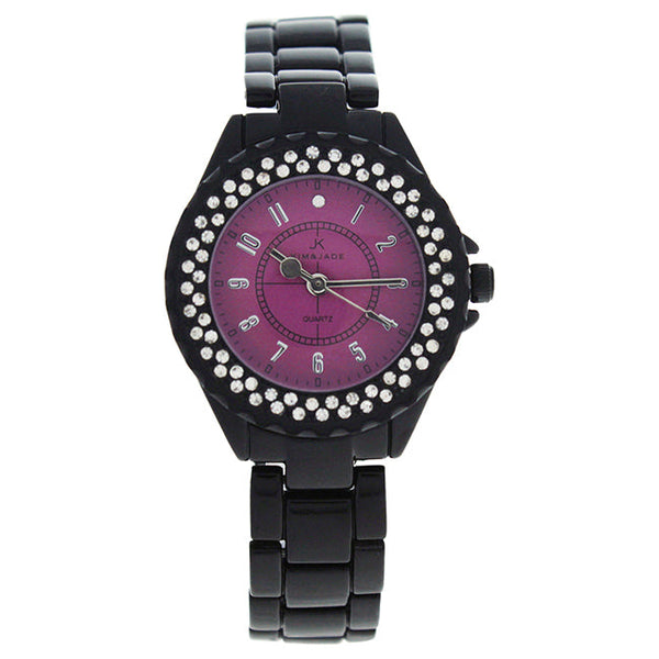 Kim & Jade 2033L-BP Black Stainless Steel Bracelet Watch by Kim & Jade for Women - 1 Pc Watch
