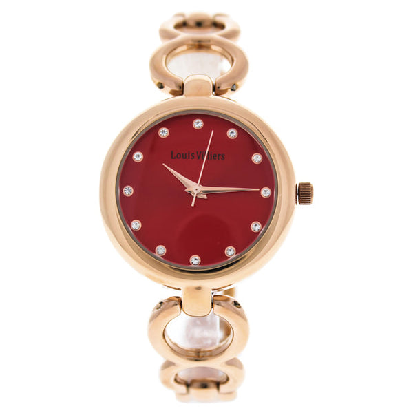 Louis Villiers AL0583-09 Rose Gold Stainless Steel Bracelet Watch by Louis Villiers for Women - 1 Pc Watch