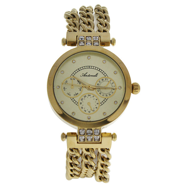 Antoneli AL0704-03 Gold Stainless Steel Bracelet Watch by Antoneli for Women - 1 Pc Watch
