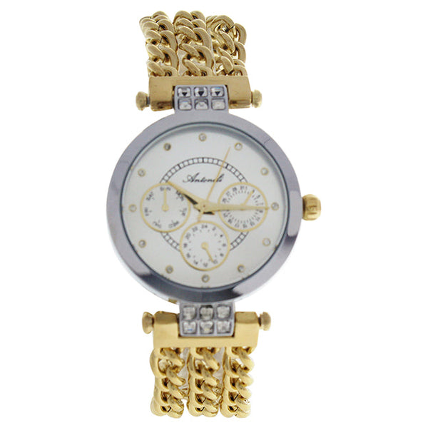 Antoneli AL0704-04 Silver/Gold Stainless Steel Bracelet Watch by Antoneli for Women - 1 Pc Watch