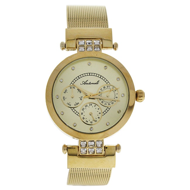 Antoneli AL0704-06 Gold Stainless Steel Bracelet Watch by Antoneli for Women - 1 Pc Watch