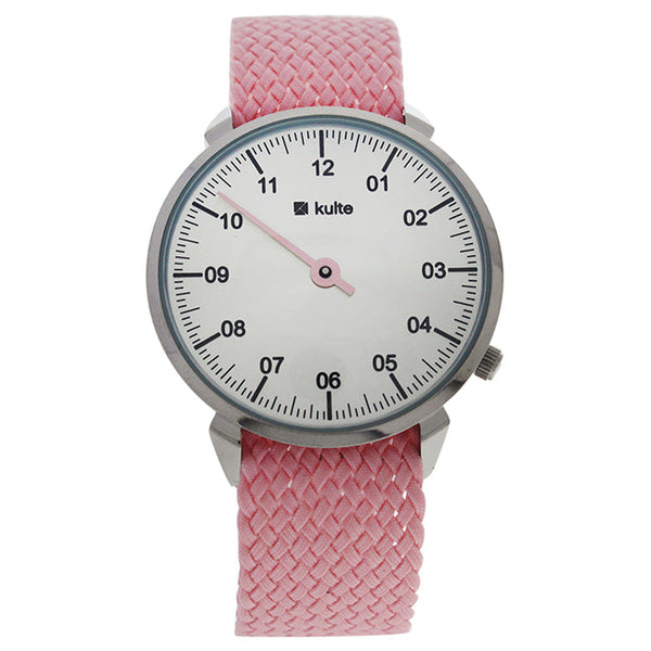 Kulte KUTPP Silver/Pink Nylon Strap Watch by Kulte for Women - 1 Pc Watch