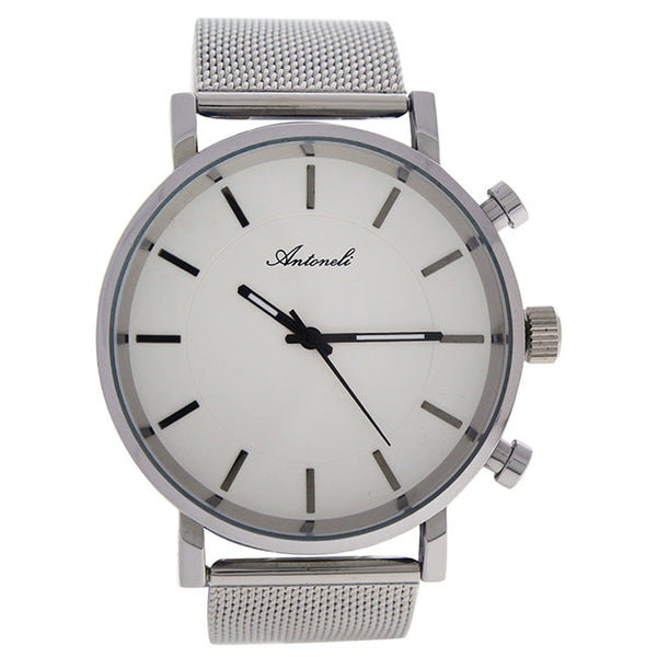 Antoneli AG6182-09 Silver Stainless Steel Mesh Bracelet Watch by Antoneli for Women - 1 Pc Watch