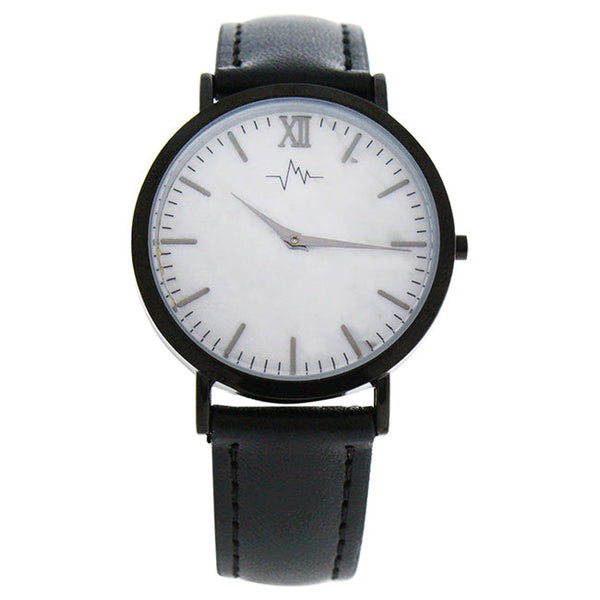 Andreas Osten AO-180 Hygge - Marble Dial/Black Leather Strap Watch by Andreas Osten for Women - 1 Pc Watch