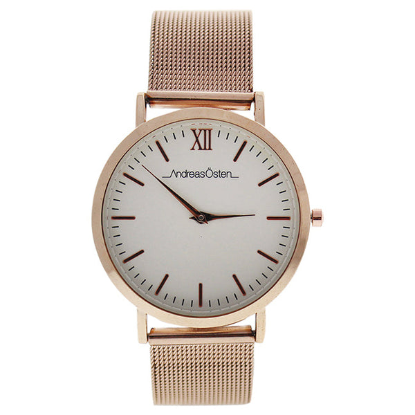 Andreas Osten AO-135 Distrig - Rose Gold Stainless Steel Mesh Bracelet Watch by Andreas Osten for Women - 1 Pc Watch