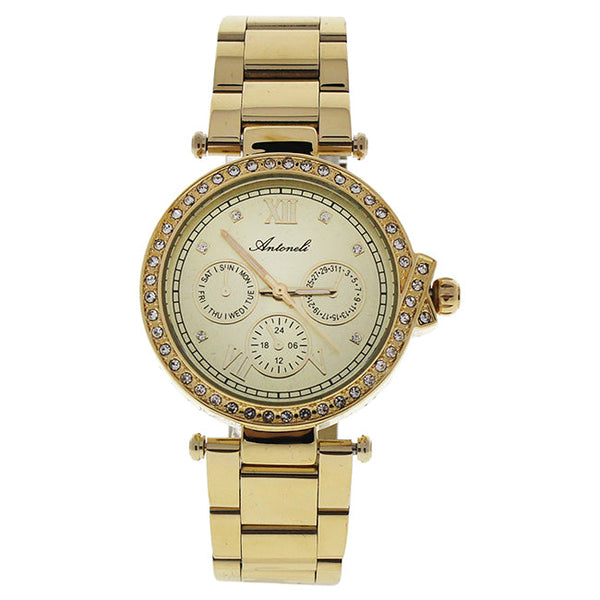 Antoneli AL0519-01 Gold Stainless Steel Bracelet Watch by Antoneli for Women - 1 Pc Watch