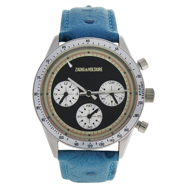 Zadig & Voltaire ZVM106 Master - Silver/Turquoise Leather Strap Watch by Zadig & Voltaire for Women - 1 Pc Watch