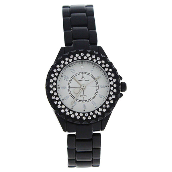 Kim & Jade 2033L-BS Black Stainless Steel Bracelet Watch by Kim & Jade for Women - 1 Pc Watch