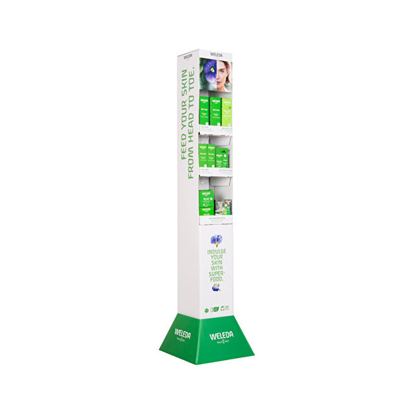 Weleda Skin Food Display Tower Stand with Stock