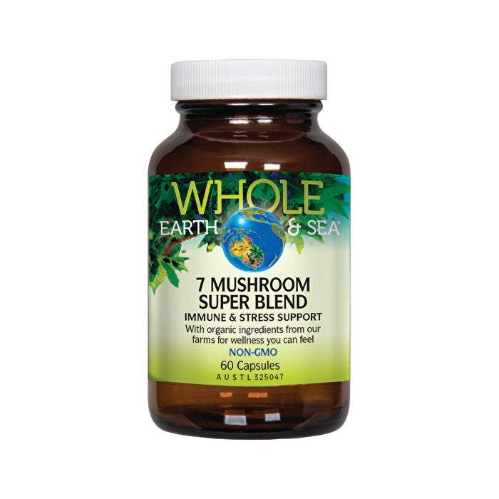 Whole Earth & Sea 7 Mushroom Super Blend 60c