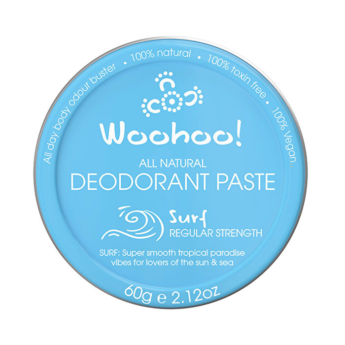 Woohoo Deodorant Paste Surf (Regular Strength)Tin 60g