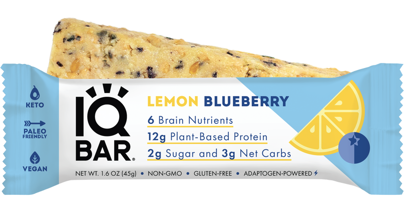 IQ Bar Lemon Blueberry 45g