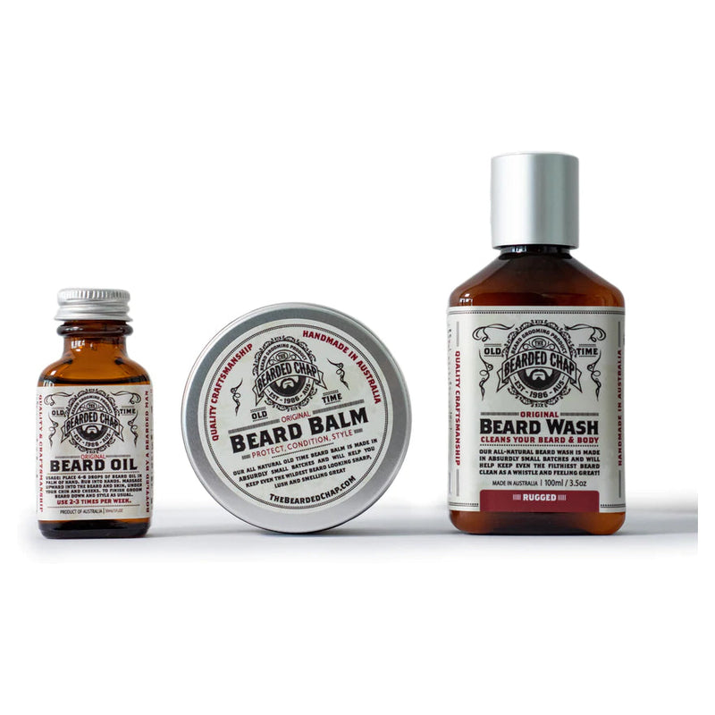 The Bearded Chap Beard Trilogy Kit - Rugged