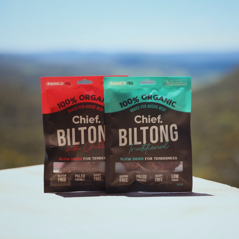 Chief Nutrition Chief Grass Fed Biltong - Traditional Beef 30g