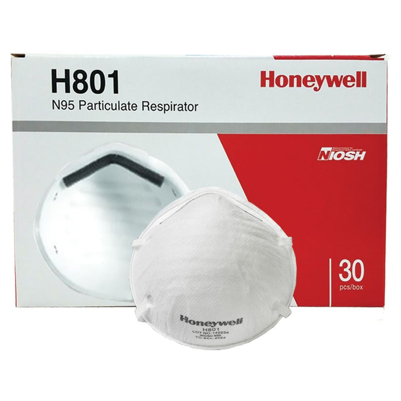 Honeywell H801 N95 Face Mask Particulate Respirator 30 Pack