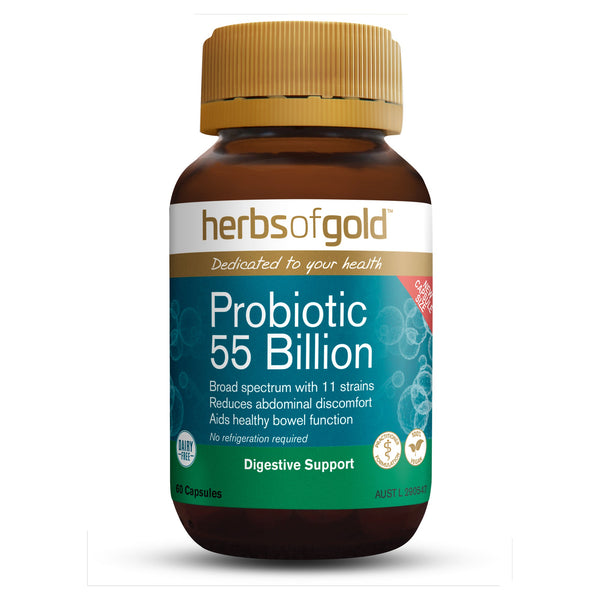 Herbs of Gold Probiotic 55 Billion 60 Vege Capsules