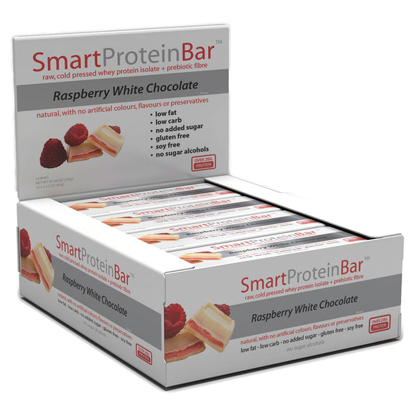 Smart Protein Raspberry White Chocolate Bar 60g x 12