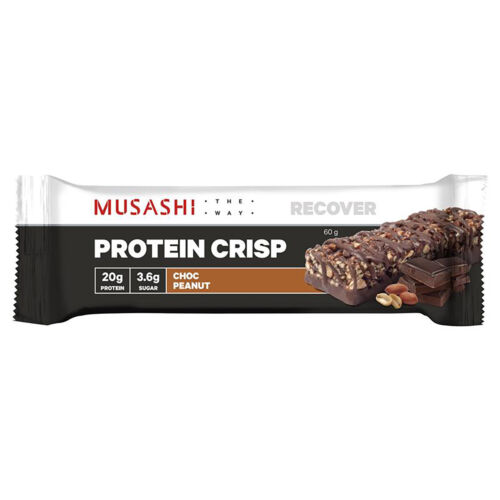 Musashi Protein Crisp Choc Peanut 60g x 12