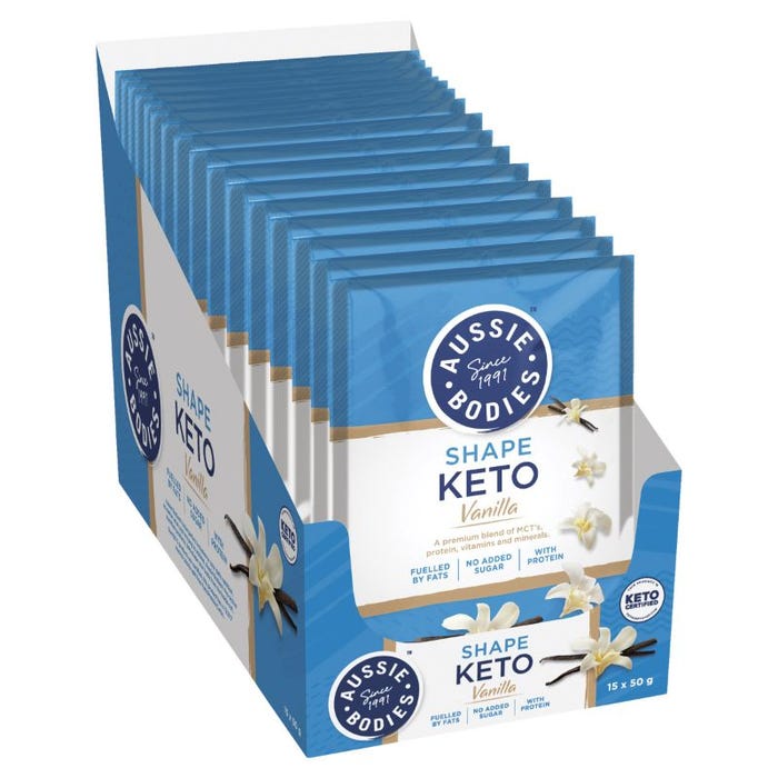 Aussie Bodies Keto Sachet Vanilla 50g x 15