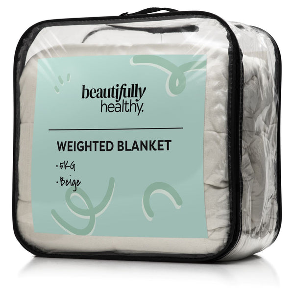 Beautifully Healthy Weighted Blanket 5 kg Beige
