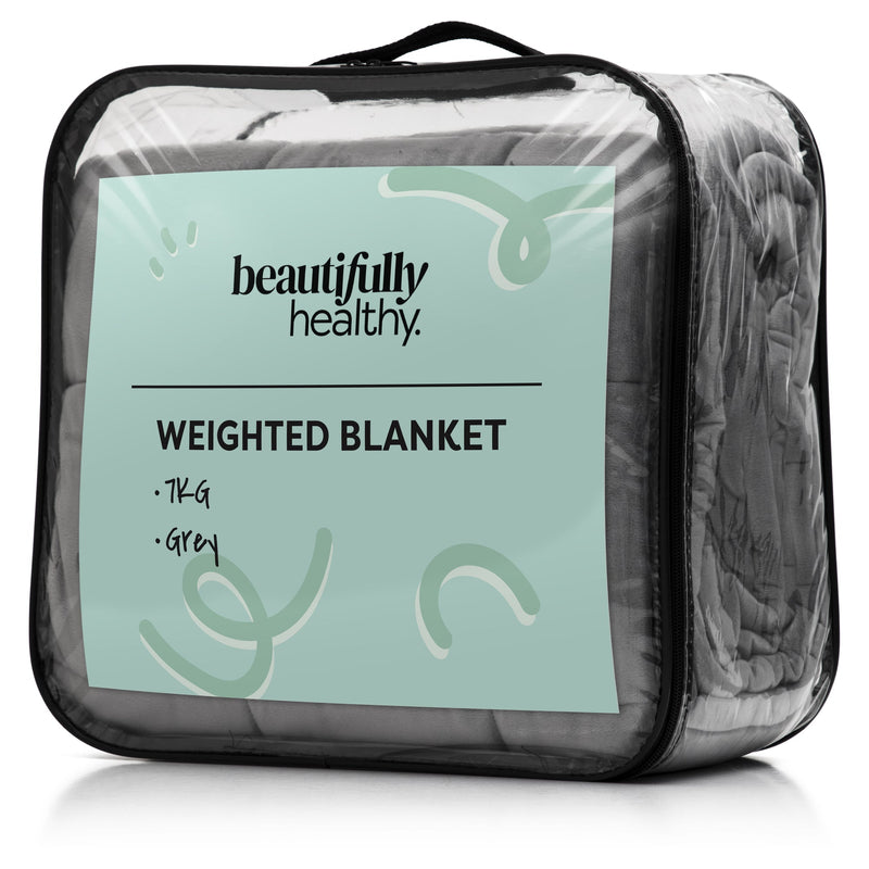 Beautifully Healthy Weighted Blanket 7 kg Grey